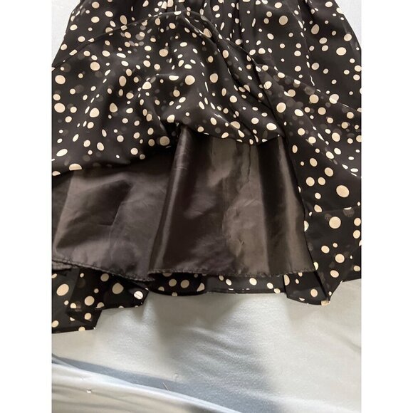 Guess Los Angeles Black Polka Dot Dress Sz 8 Garden Brunch resort Vacation - Picture 9 of 10